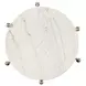 Felix Gray and White Round Marble Top Martini Table
