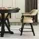 Rylie Black Swivel 24″ Counter Height Captains Chair