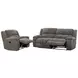 Branton Cabot Stone 90" Manual Reclining Sofa with USB Charging