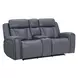 Maveric Bette Lapis 79" Zero Gravity Triple Power Reclining Loveseat with Console and USB Charging