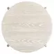 Jennings Edgecomb Gray and Weathered Antique Nickel Oval Occassional Table Set with 2 Ottomans