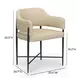 Sezanne Taupe Upholstered Dining Chair