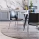 Ace Black And Brushed Stainless Steel Dining Chair Set Of 2