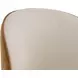 Opaline Meg Taupe and Meg Gold Upholstered Swivel Dining Chair