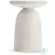 Antibes Pumice Pedestal Accent Table