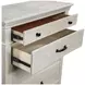 Silver Sands Gray 5 Drawer Chest