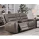 Lawmere Sydney Brunette 76" Zero Gravity Power Reclining Loveseat with Console and USB Charging