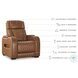 Boyington Caramel Power Recliner with Adjustable Headrest