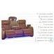 Boyington Caramel Power Reclining Sofa with Adjustable Headrest