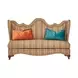 Grand Masterpiece Royal Sienna 78" Settee