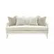 La Marisia Tranquil and Creamy Pearl Chenille 72" Loveseat