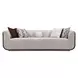 West Kensington Buff and Medium Espresso 100" Sofa