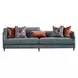 La Francaise Azure Blue 105" Sofa