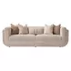 Savannah Breeze Cashmere and Bright Gold Standard 92" Sofa