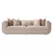 Savannah Breeze Cashmere and Bright Gold Mansion 104" Sofa