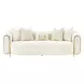 Sassani Crepe and Gold 100" Sofa