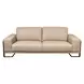 Mia Bella Peach Leather Standard 95" Sofa