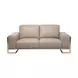 Mia Bella Peach Leather 78" Loveseat