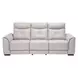 Mia Bella Light Grey Power Reclining 90" Sofa