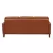 Cassian Nutmeg Leather 80" Sofa
