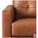 Cassian Nutmeg Leather 80" Sofa