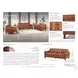 Cassian Nutmeg Leather 80" Sofa