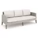 Carezza Taupe and Natural Upholstered 5 Piece Conversation Set