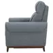 Conrad Blue Dusk High Leg Power Recliner with USB Charging