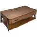 Hallie Milk Chocolate and Dark Chocolate Rectangular Lift Top Cocktail Table