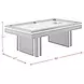 Remy Black and White Billiard Table