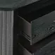 Skyline Onyx 2 Drawer Nightstand with USB Charging