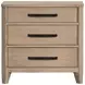 Breckenridge Medium Brown 3 Drawer Nightstand with USB Charging and LED