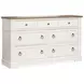 Crownfall Whisper White and Cerused Nutmeg Panel Bedroom Set