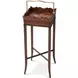 Althorp Ramsey Mahogany and Gold Square Georgian Butler Accent Table