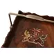 Althorp Ramsey Mahogany and Gold Square Georgian Butler Accent Table