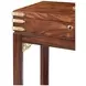 Althorp Ramsey Mahogany and Gold Rectangular Bingham Accent Table