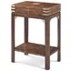 Althorp Ramsey Mahogany and Gold Rectangular Bingham Accent Table