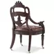 Althorp Living History Ramsey Mahogany and Gold Extendable Dining Room Set
