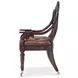 Althorp Living History Ramsey Mahogany and Gold Extendable Dining Room Set