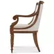 Althorp Living History Ramsey Mahogany and Gold Extendable Dining Room Set