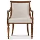 Althorp Living History Ramsey Mahogany and Gold Extendable Dining Room Set