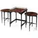 Ingenious Camden Walnut 20" Square Nesting Table