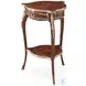 Caryatids Ramsey Mahogany 18" Round Accent Table