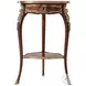 Caryatids Ramsey Mahogany 18" Round Accent Table