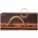 Althorp Ramsey Mahogany and Gold Rectangular Glass Top Nest of Tables