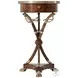 Admiralty Ramsey Mahogany 17" Round Accent Table