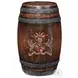 Talbot Brown Barrel 18" Round Accent Table