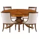 Althorp Living History Ramsey Mahogany and Gold Extendable Dining Room Set