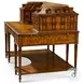 Althorp Marbury Green And Silver Tooling Ramsey Mahogany 60" House Desk