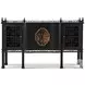 Medallion Black And Italian Gold 4 Doors Sideboard